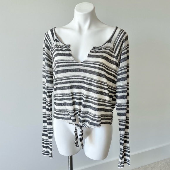 Cloth & Stone NWOT Striped Oversized Top XS - Picture 1 of 11